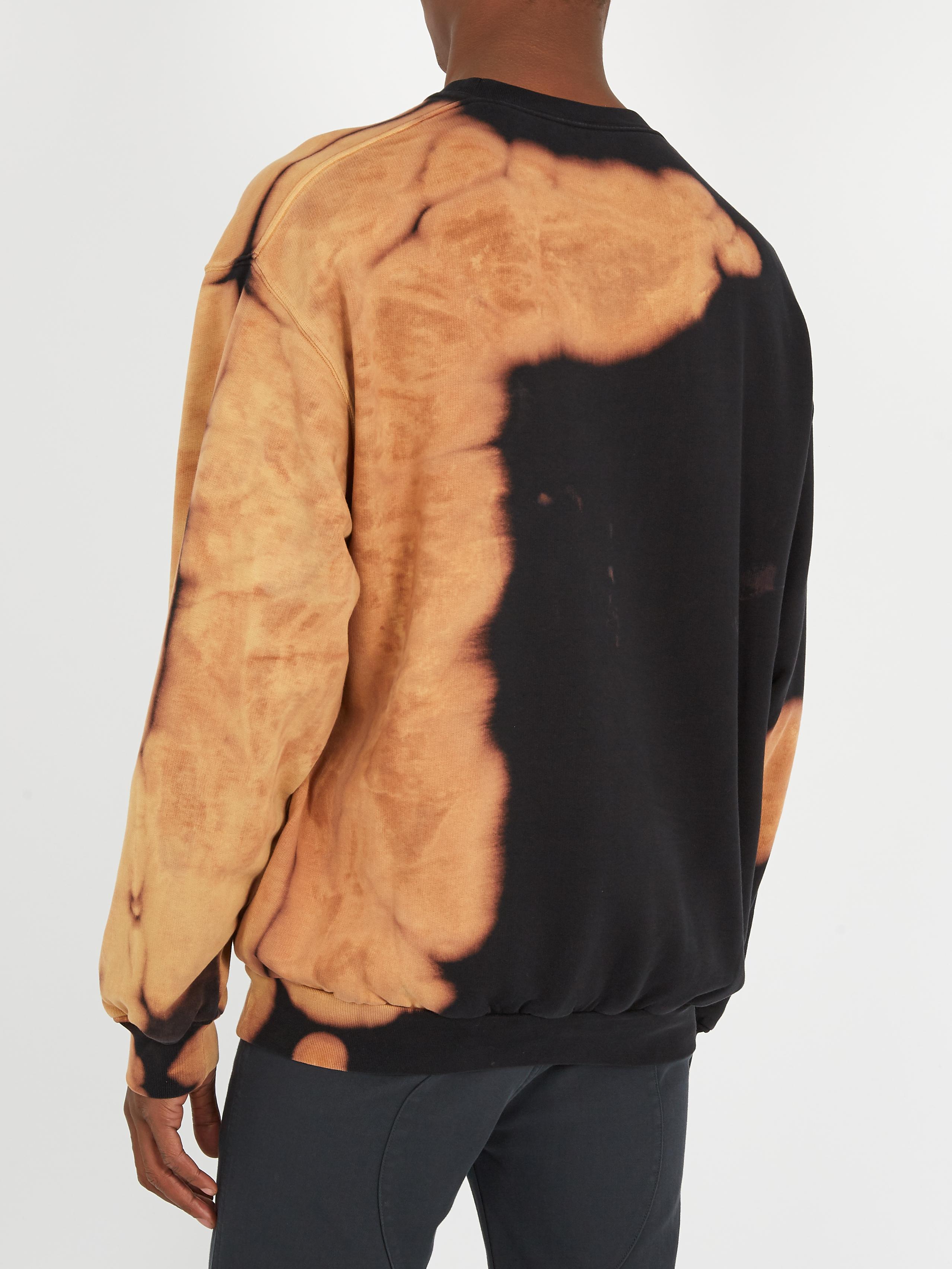 balenciaga homme sweatshirt bleached